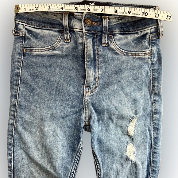 Hollister High Rise Crop Jean Legging Juniors 00R W23 L26 - Picture 2 of 6